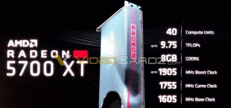 Спецификации AMD Radeon RX 5700 XT стали частично известны до анонса"