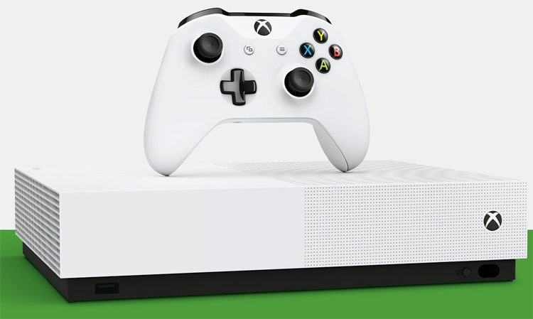 Доступная консоль Xbox One S All-Digital Edition не имеет оптического привода