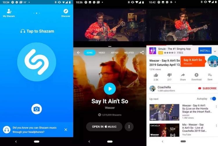 Shazam для Android научился распознавать музыку, звучащую в наушниках"