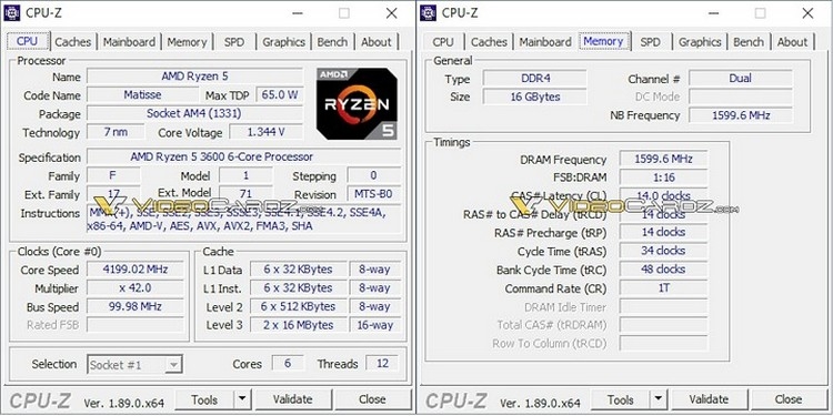 Процессор Ryzen 5 3600 показал неплохие результаты в Cinebench"