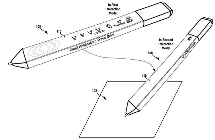 Перо Microsoft Surface Pen может обзавестись дисплеем"
