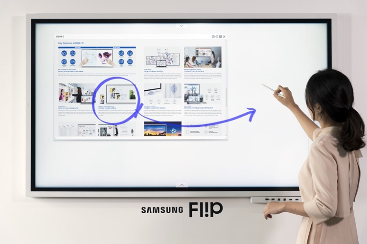 2019 Samsung Flip: интерактивная доска для бизнеса"