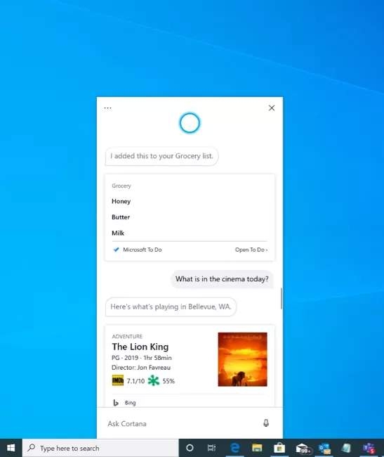 Вышла бета-версия автономного приложения Cortana"