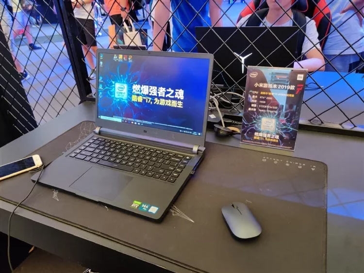 Xiaomi показала на ChinaJoy новый игровой ноутбук Mi с RTX 2060, Core i7-9750H и 16 Гбайт ОЗУ"