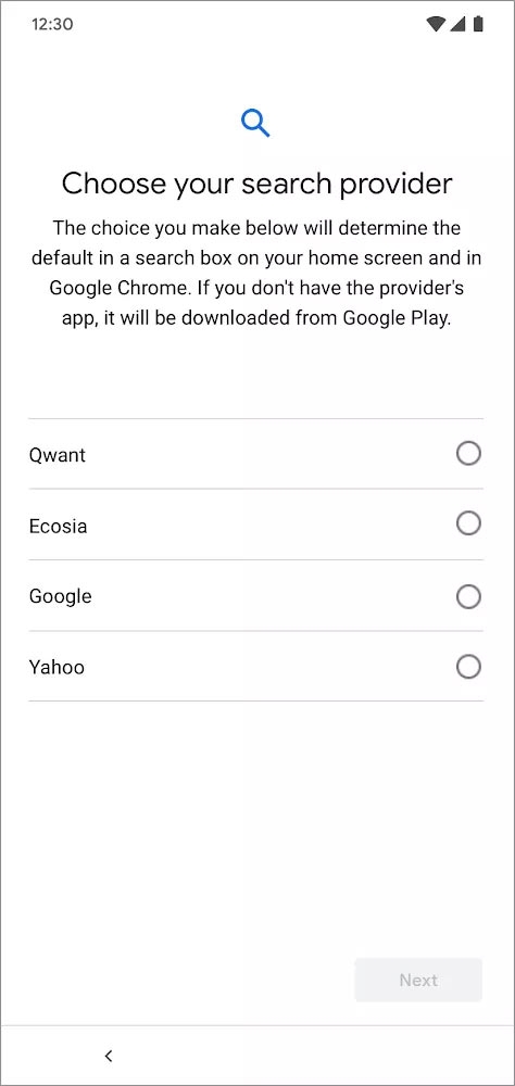 Google будет взимать плату в ЕС с поисковых систем за работу в Android по умолчанию"