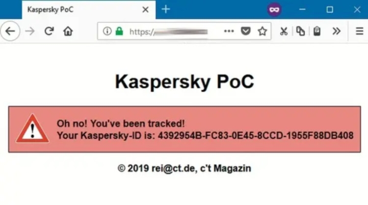 Рональд создал простой тестовый сайт, который демонстрировал механизм отслеживания пользователей по Kaspersky ID, независимо от их браузера и его настроек