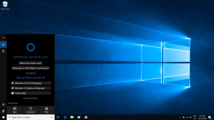 В тестовой сборке Windows 10 голосовой помощник Cortana сделали отдельным приложением"