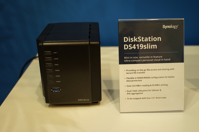 Synology DiskStation DS419slim на выставке IFA 2019