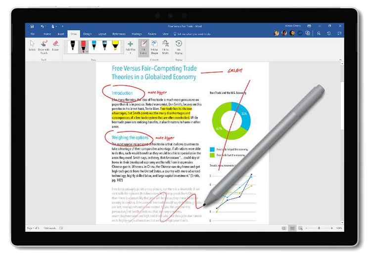 Новое перо Microsoft Surface Pen может получить беспроводную зарядку"