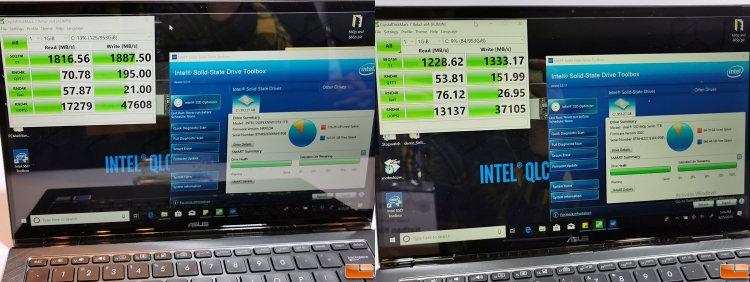  Слева — предварительная версия 1-Тбайт 665p, справа — 1-Тбайт 660p, Legit Reviews 