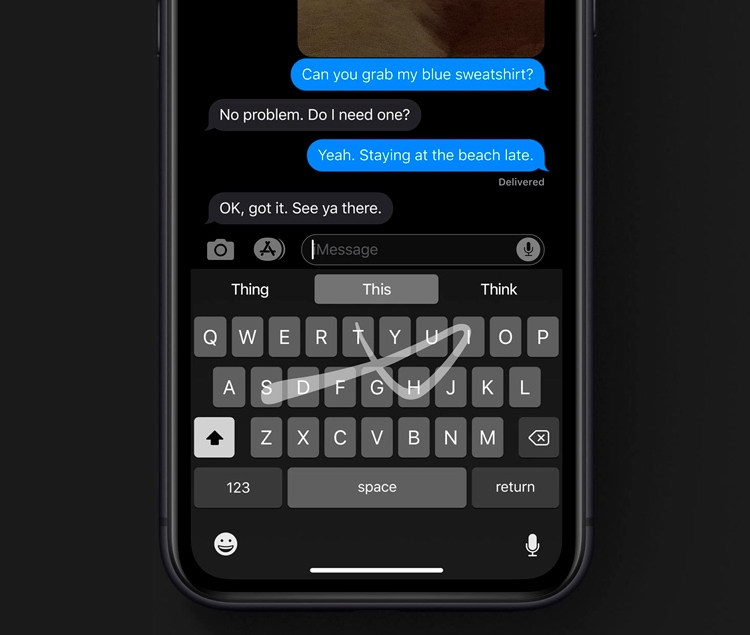  В iOS 13 наконец-то реализовали ввод текста свайпом во встроенной клавиатуре. Но обнаружилась курьёзная проблема 