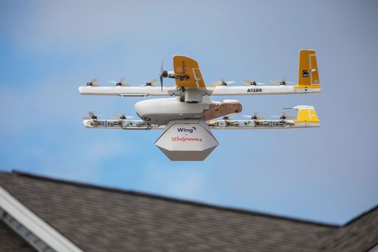 Первый пошёл: Alphabet Wing обслужила первый заказ по доставке дронами"