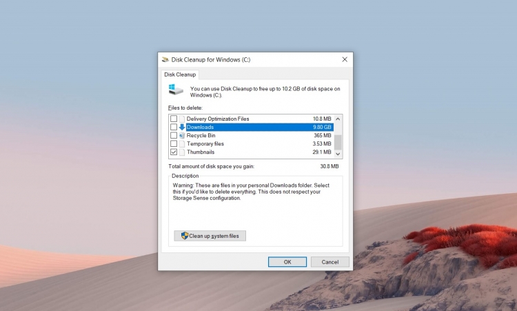 Утилита очистки диска Windows 10 больше не будет удалять важные файлы"