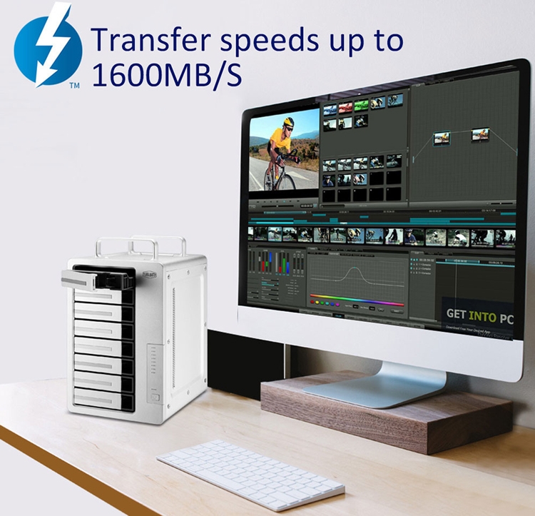 Внешнее хранилище TerraMaster D8 Thunderbolt 3 рассчитано на восемь накопителей"