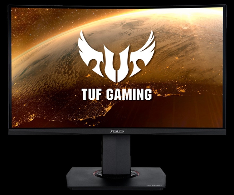 Изогнутый монитор ASUS TUF Gaming VG24VQ имеет время отклика в 1 мс"