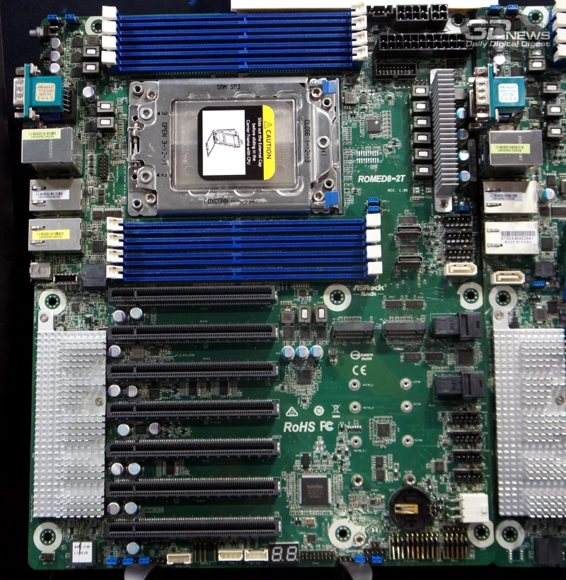 ROMED8-2T: «Рим» для рабочей станции. Поддерживается PCIe 4.0 