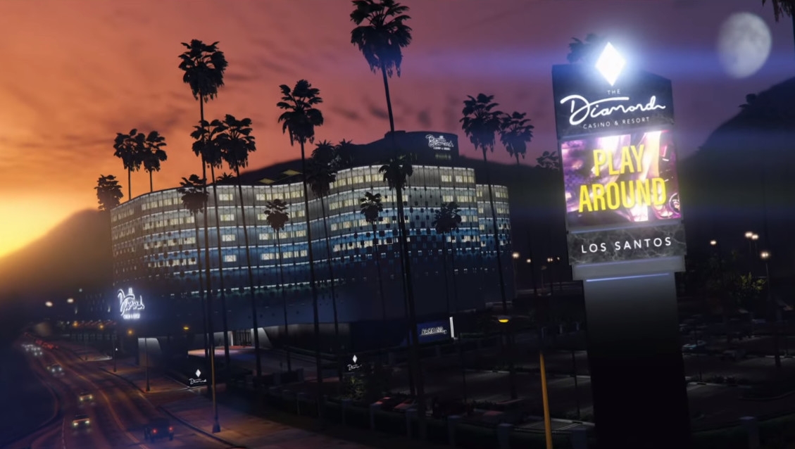 Похоже, Rockstar Games задумала «ограбить» казино-отель Diamond для GTA Online