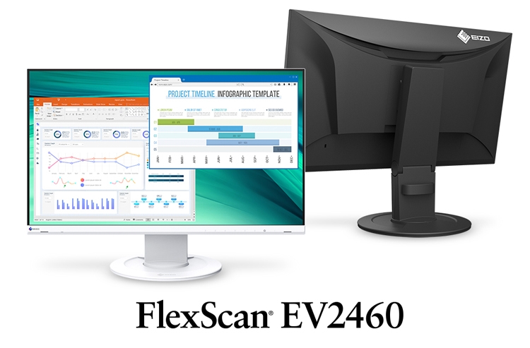 Мониторы EIZO FlexScan EV2460 и EV2360 получили безрамочный дизайн"