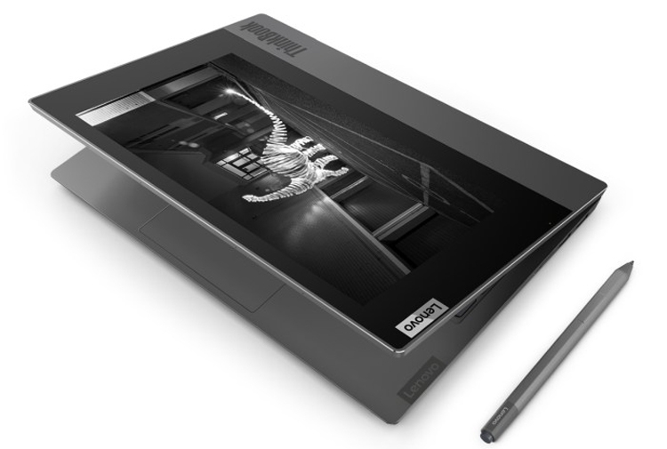  Ноутбук Lenovo ThinkBook Plus с задним E-ink дисплеем 