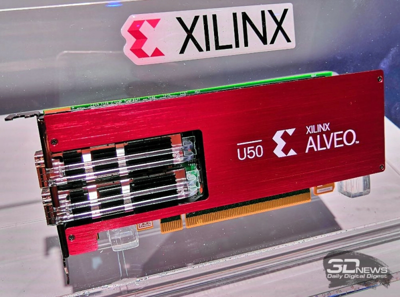 Xilinx Alveo U50: первый ускоритель в серии, не требующий подключения дополнительного питания