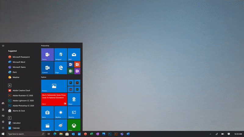 Microsoft изменит меню «Пуск» в Windows 10