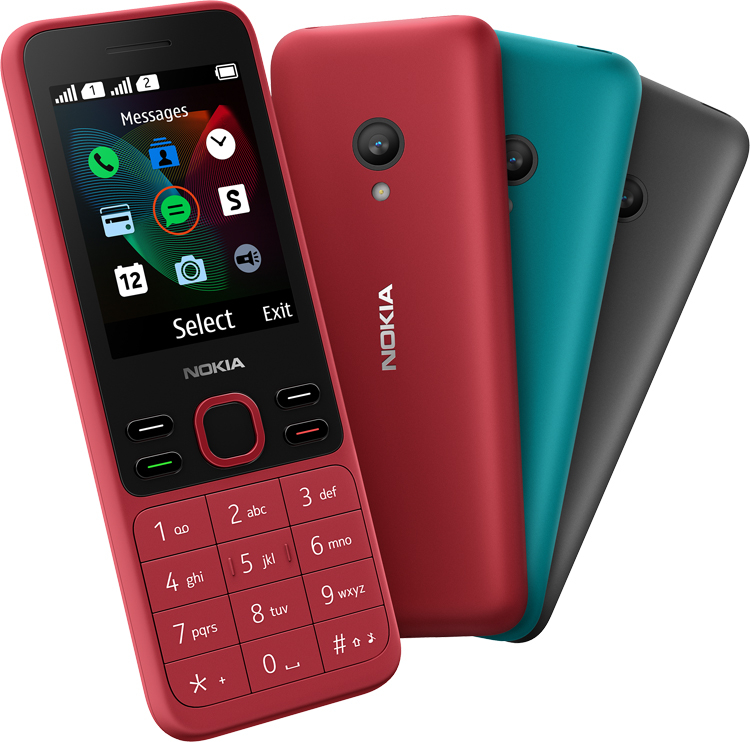 Кнопочные телефоны Nokia 125 и Nokia 150 оборудованы 2,4" дисплеем