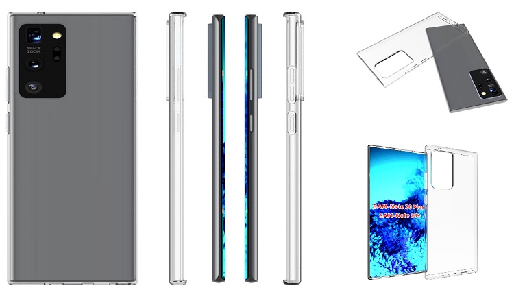 Рендеры чехлов для Samsung Galaxy Note 20 + раскрывают подробности о дизайне устройства
