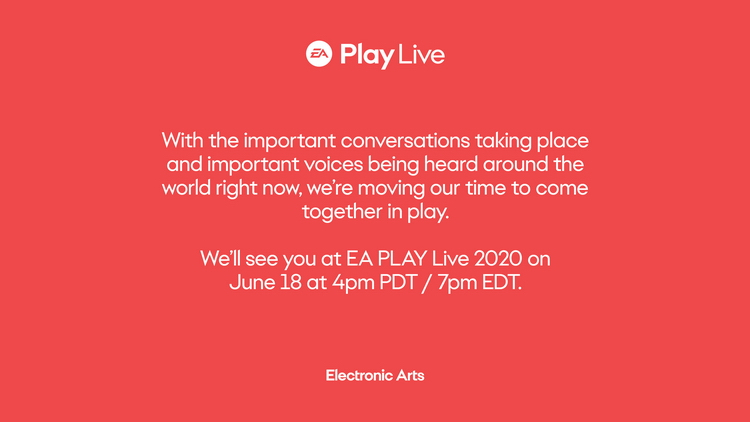 Black Lives Matter: EA Play Live 2020 и Steam Game Festival были перенесены на неделю из-за протестов