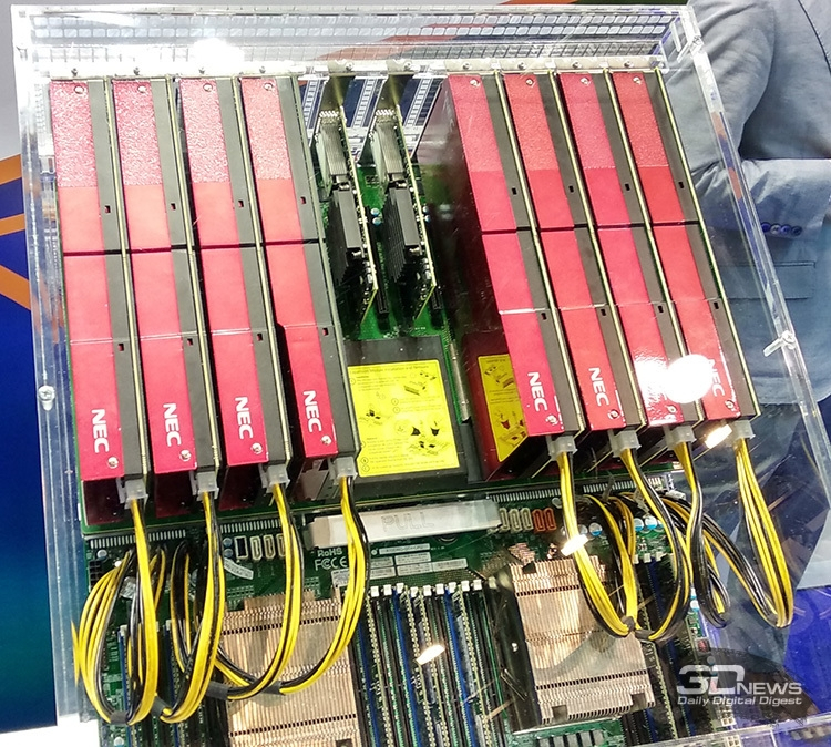  ISC 2018: HPC-модуль с восемью векторными ускорителями NEC SX-Aurora Type 10 