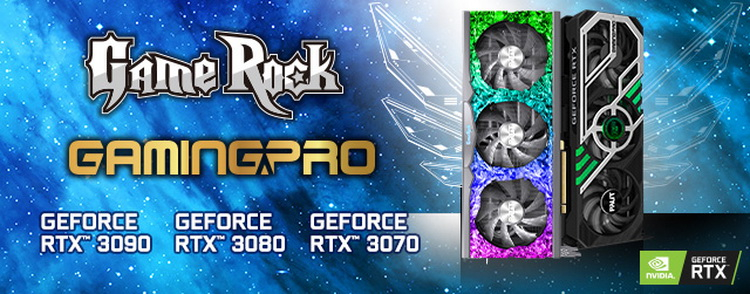 Palit представила свои варианты видеокарт GeForce RTX 30xx в исполнении GameRock и GamingPro