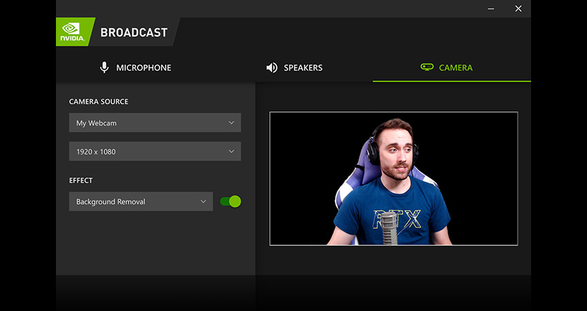 nvidia broadcast camera not working