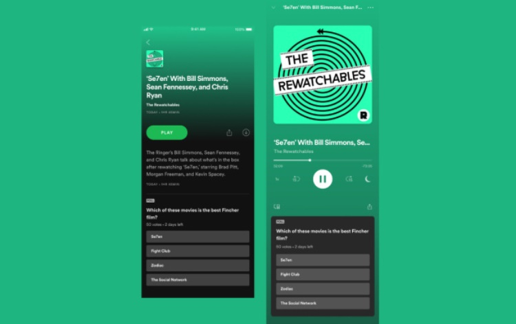 В Spotify появились опросы, которые позволят авторам подкастов получить обратную связь от аудитории