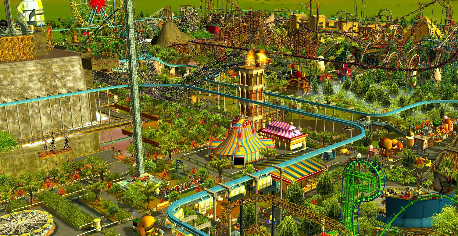 В EGS началась раздача симулятора парка аттракционов RollerCoaster Tycoon 3