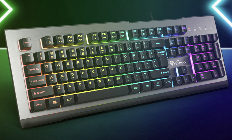 Клавиатура Genesis Rhod 500 RGB в алюминиевом корпусе снабжена 7-зонной подсветкой