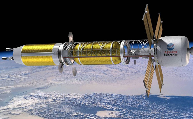 Проект ракеты NASA с ядерным тепловым двигателем