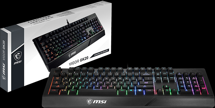Клавиатура MSI Vigor GK20 и мышь Clutch GM20 Elite с подсветкой адресованы любителям игр
