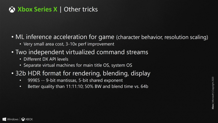 Слайд Microsoft о консолях Xbox Series X и S