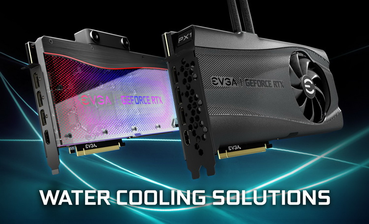 EVGA выпустила GeForce RTX 3090 и RTX 3080 серий Hydro Copper и Hybrid для любителей жидкостных систем охлаждения