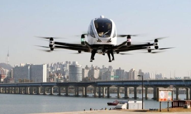 В Южной Корее успешно прошли испытания беспилотного воздушного такси в городских условиях