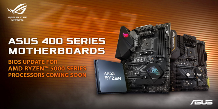 ASUS пообещала наделить платы на AMD B450 и X470 поддержкой Ryzen 5000 уже через пару недель