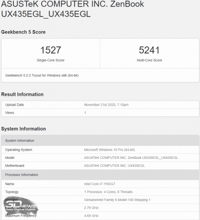  Geekbench 5 (электросеть) 