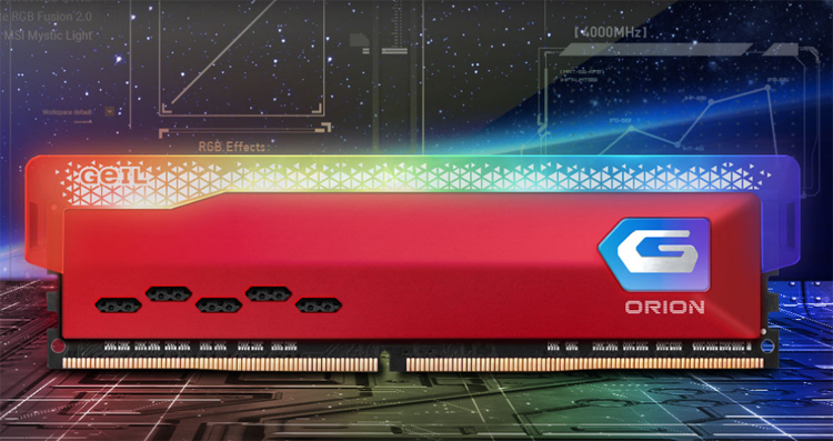 GeIL Orion RGB memory modules optimized for AMD Ryzen 5000 platform