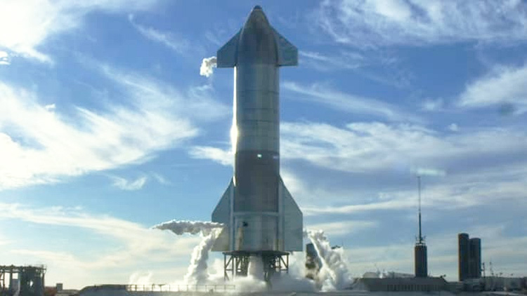  Прототип Starship SN8 во время отмены запуска 8 декабря 2020 года 