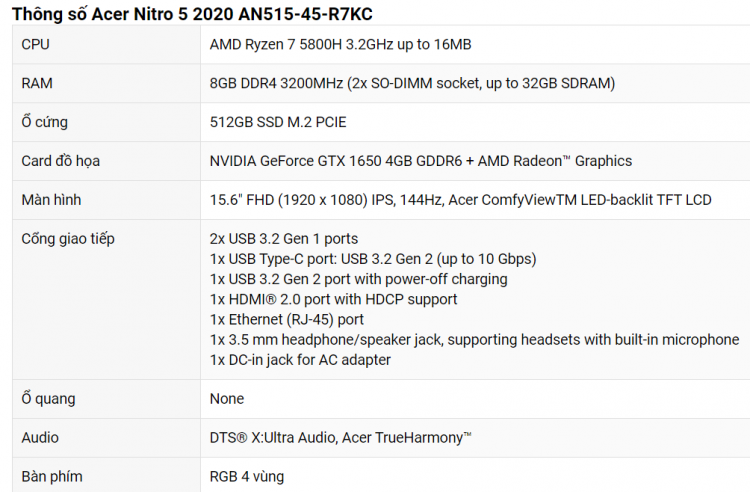 Ноутбук Acer Nitro 5 на базе Ryzen 7 5800H и GeForce RTX 3080 оценён в 2000 евро"