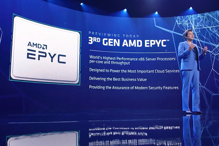 AMD показала, как работает EPYC на Zen 3, и пообещала больше подробностей позже