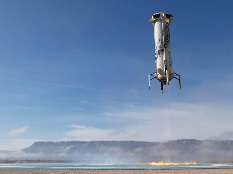 Blue Origin завтра запустит суборбитальный космический корабль New Shepard