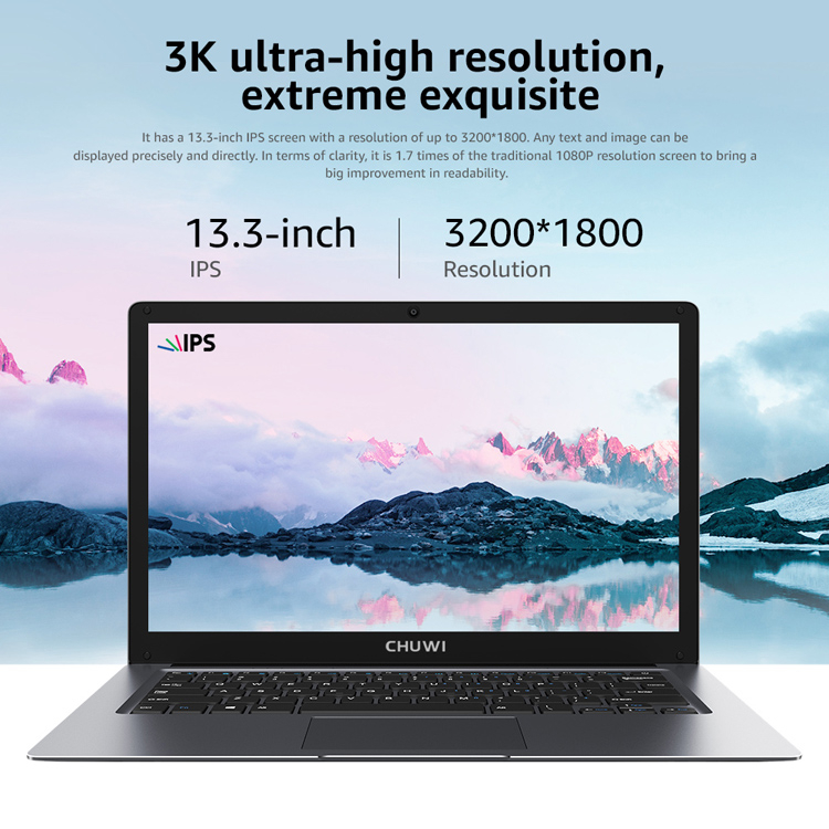 Обновлённый ноутбук Chuwi HeroBook Pro+ получил 13-дюймовый экран с разрешением 3K и при этом стоит всего $269