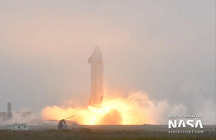 SpaceX снова провела огневые испытания двигателей Starship SN9 — запуск состоится на днях