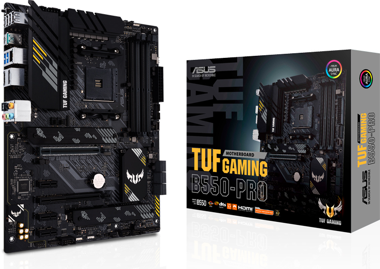 ASUS представила плату TUF Gaming B550-PRO для процессоров AMD Ryzen 5000