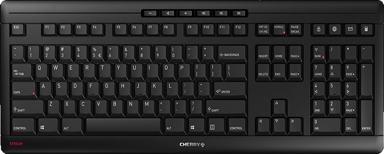 В состав комплекта Cherry Stream Desktop входят беспроводные клавиатура и мышь